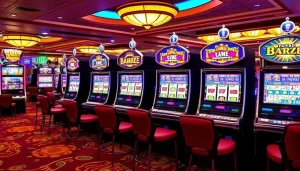 jugar a las máquinas tragamonedas en un casino